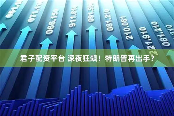 君子配资平台 深夜狂飙！特朗普再出手？